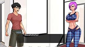 Confined with Goddesses Cap 15 - Muff Diving and Masturbating My Friend's Big Tits.