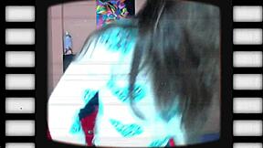 Teen slut gags on huge black cock with burping spit