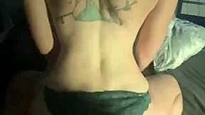 Babysitter rides big cock in reverse cowgirl position