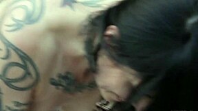 Awesome Black Haired Lesbian Gets Pussy Licked Intensely