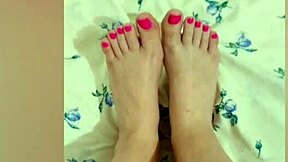 shy babe strokes her little 18+ legs after a shower and shoots it on her phone - luxuryorgasm