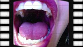 Teen slut gags on huge black cock with burping spit