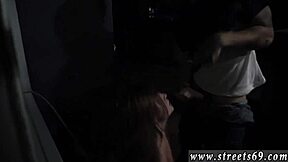 Teen 18+ Rides Dildo Back in Smokey-Eyed Bondage