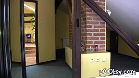 gabriella, naughty in pantyhose, takes hardcore pov fucking with big cock