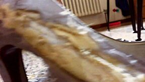 Italian teen 18+ in heels and stockings crushes feet fetish