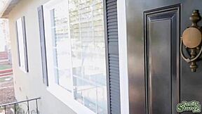 Jade Amber Sneaks Boyfriend For Cock Pleasure!