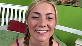 Beautiful Blonde 18yo Banged By An Old Man!