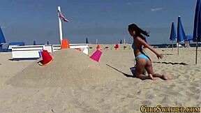 Can These Teens Handle Scissoring In Bikinis With Small Tits?