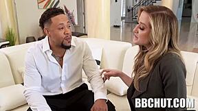 Eddie Jaye and Alaina Taylor handle the big black cock in POV blowjob scene