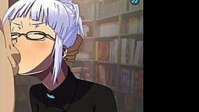 koga akemi gives deepthroat blowjob in library 😍