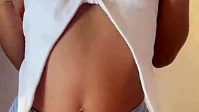 Cute Young Woman Feels Vulnerable Recording Naked In Bathroom Webcam