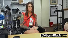 Gorgeous teen being a good girl in police cfnm 😏👮‍♀️