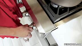 I saw stepmom with her big tits out, suckin' and fingerin' herself so deep