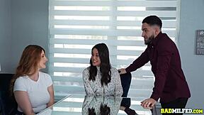 abby somers and bess breast in hot threesome with doctor and patient