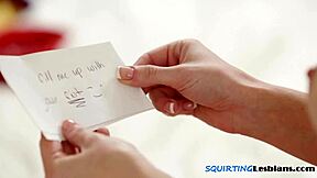 Hairy teen squirts over busty friend