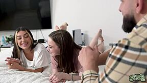 Peter green and violet gems in an intimate family moment