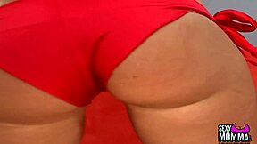 Hey, slim babe sucks last cum drop