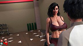 i played the golden boy game with milf brunette outdoors