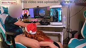 girlfriend fucks me during game