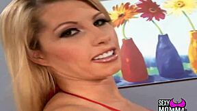 Hey, slim babe sucks last cum drop