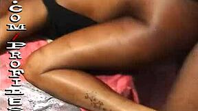 The ebony teen whore gets her pussy dug into doggystyle