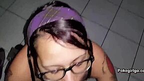 Watch Amateur Babe Get Cum in Mouth!