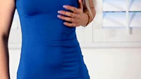 blonde teen sucking huge interracial cock with handjob 😏