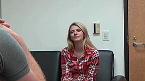 Carrie b casting pov interview with blonde teen