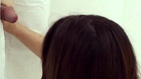 Teen Mormon Gets Mouthful of Jizz at Gloryhole