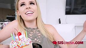 Blonde In The Garage With Her Bubble Butt