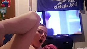 is this slut from canada playing with her tight cunt?