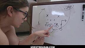 Big Ass Teens Learn Football During Freeuse