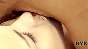 Dyke4k career girl seduces with tiny tits and toys