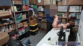 british mature police suspect caught stealing on camera