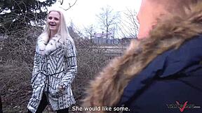 Czech babe hammered in backseat and ditched!