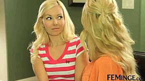 Feminge 4K - Redhead Lesbian Is Getting Her Pussy Licked In A Threesome