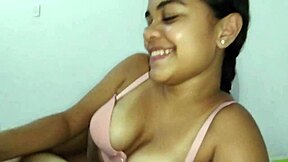 colombian girl asks neighbor for directions, ends up with his big cock