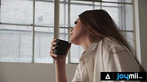 18yo teen gets pussy pounded doggystyle by hung mature boyfriend in early morning.