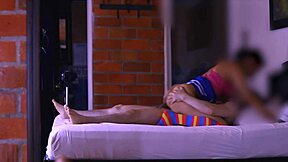 La Estudiante Besó Apasionadamente Compañero Llevando Ritmo Guiando Clímax Explosivo