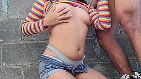 Brunette with brown eyes gives epic blowjob to sexy lesbian partner 😘