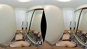 Anny Aurora Wanks In Lingerie And Stockings In College Dorm.