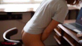 Wow! Cute Teen Fingers Herself Watching Steamy Porno