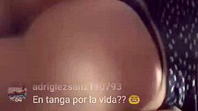 Teen with big ass feels excited on instagram