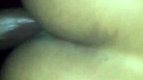 Petite ebony teen 18+ takes black cock in POV.