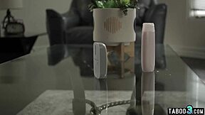 Obedient Busty Babysitter Adria Rae Strips and Fingers Her Bubble Butt