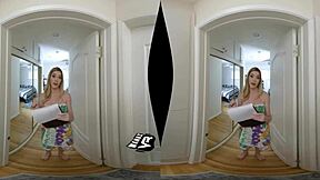 Anny Aurora Wanks In Lingerie And Stockings In College Dorm.