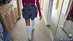 Clothed Teen Sucking Cock in Public. What’s Her Secret?  