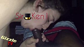 This brunette young 18+ slut is getting fucked in an interracial blowjob scene.