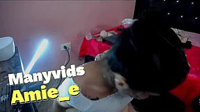 Whore asian petite gets choked and deepthroats roughly 😈