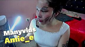 Whore asian petite gets choked and deepthroats roughly 😈